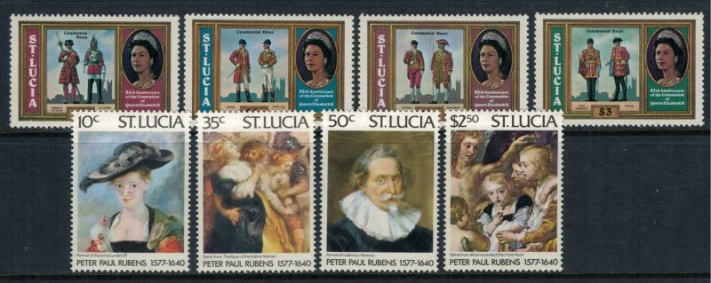 St. Lucia #434-41*  CV $3.70