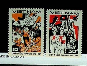 NORTH VIET NAM Sc 1816-7 NH ISSUE OF 1987 - WAR MEMOREAL - (AS23)