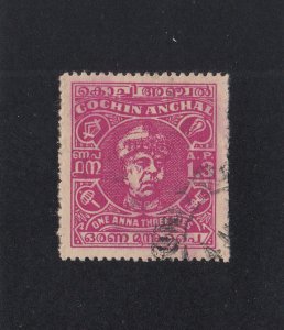 India (Cochin) Scott #80 Used