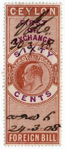 (I.B) Ceylon Revenue : Foreign Bill 60c (First)