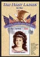 GAMBIA - 2007 - 1st Lady of US,  Eliz. Monroe - Perf Min Sheet-Mint Never Hinged