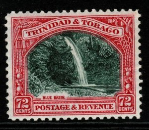 TRINIDAD & TOBAGO SG238 1935 72c MYRTLE-GREEN & CARMINE MTD MINT