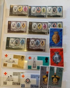 STAMP STATION PERTH St Helena Collection in Album 125+ stamps MNH /VFU