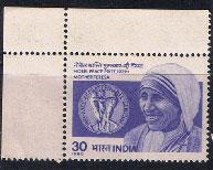 India Mother Teresa Nobel Prize Winner MUH 871 SCV $2.50