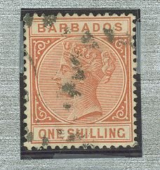 Barbados #67v Used Single