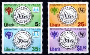 Liberia 1979 Sc# 832/835 International Year of the Child/Unicef Set (4) MNH