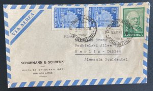 1965 Buenos Aires Argentina Airmail Commercial Cover To Berlin Germany