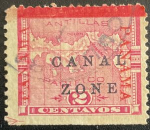 Canal Zone #11 Used SE Single Panama Map L48