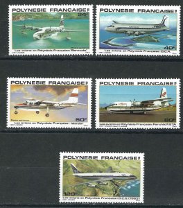 French Polynesia 172-76 YT 148-52 MNH VF 1979 SCV $15.00