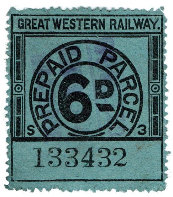 (I.B) Great Western Railway : Prepaid Parcel 6d