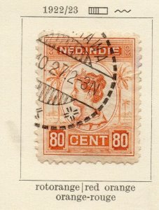 Dutch Indies Netherlands 1922-23 Early Issue Fine Used 80c. NW-170618