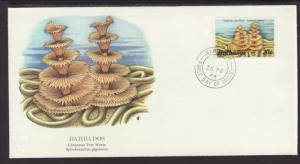 Barbados 645 Christmas Tree Worm 1985 Fleetwood U/A FDC