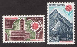 1978 French Andorra  Sc# 262-63  CEPT - MNH stamp set - Horse & Architecture