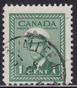 Canada 249 King George VI WWII War 1¢ 1942