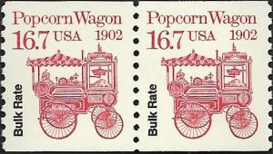 # 2261 MINT NEVER HINGED 1902 POPCORN WAGON