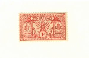 BRITISH NEW HEBRIDES 18 MH CV $4.00 BIN $2.00