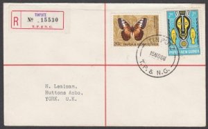 PAPUA NEW GUINEA 1968 Registered cover ex TINPUTZ...........................M694