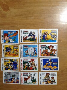 Tanzania  #  1253-1264  MNH