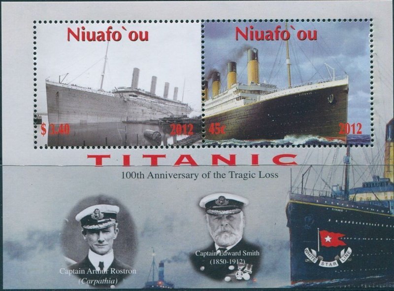 Niuafo'ou 2012 SG365 Titanic MS MNH