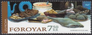 Faroe Islands 2005 MNH Sc #456 7.50k Traditional Foods EUROPA