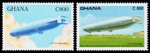 Ghana Scott 1500, 1560 (1992-93) Mint NH VF, CV $10.25 C 