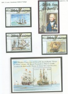 St. Lucia #1206-1210 Mint (NH) Single (Complete Set)