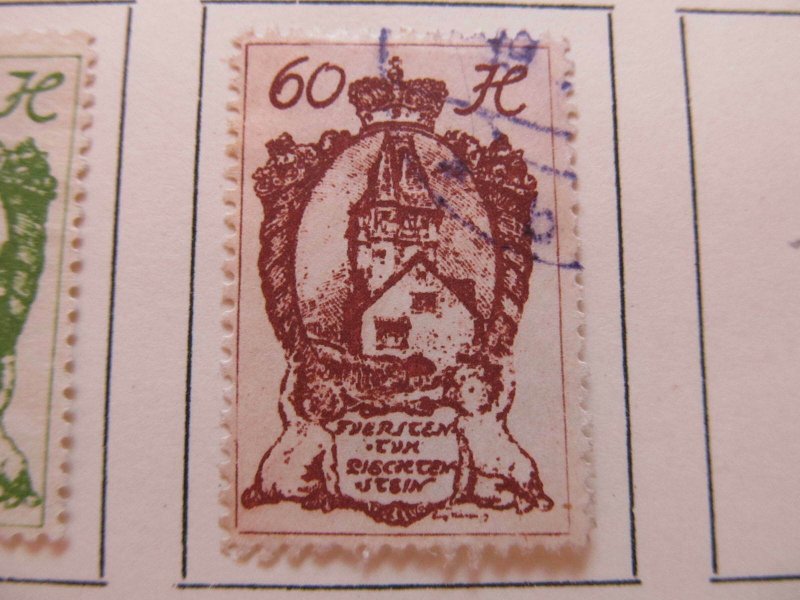 Liechtenstein 1920 60h fine used stamp A11P25F18