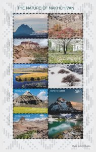 Azerbaijan 2019 The Nature of Nakhchivan Sheet MNH C27