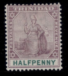 TRINIDAD QV SG114, ½d dull purple & green, LH MINT.