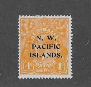 North West Pacific Islands Sc #46 4p orange LH VF