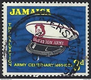 JAMAICA 1965 QEII 3d Multicoloured, Salvation Army Centenary-Uniform Cap SG24...