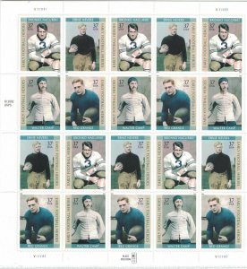 # 3808 - 3811 Early Football Heroes Sheet of 20 MNH 37¢