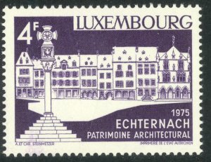 LUXEMBOURG 1975 4fr Market Square Echternach Issue Sc 557 MNH