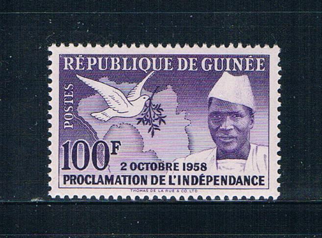 Guinea 174 MNH Map Dove and President 1959 (G0326)+