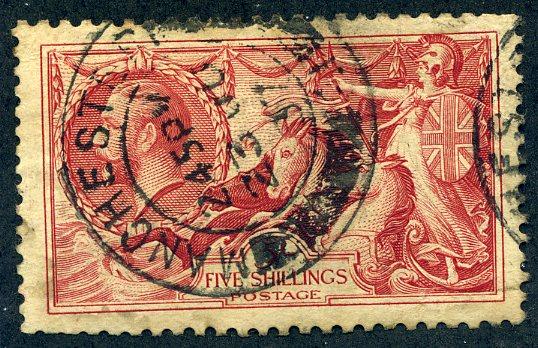 Great Britain 223 5/- George V Seahorse Issue of 1934