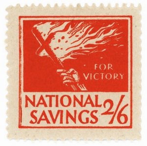 (I.B) Cinderella : National Savings - Flaming Cross 2/6d