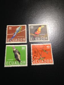 Ecuador sc 634-637 mhr+uhr comp set