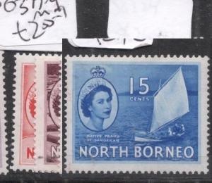 North Borneo SG 377-9 MOG (3dkh) 