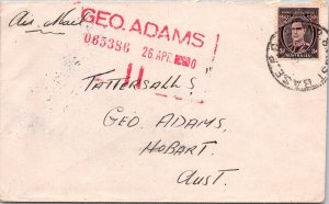 Australia 1940? - Airmail - Cover To Hobart,TAS - J131