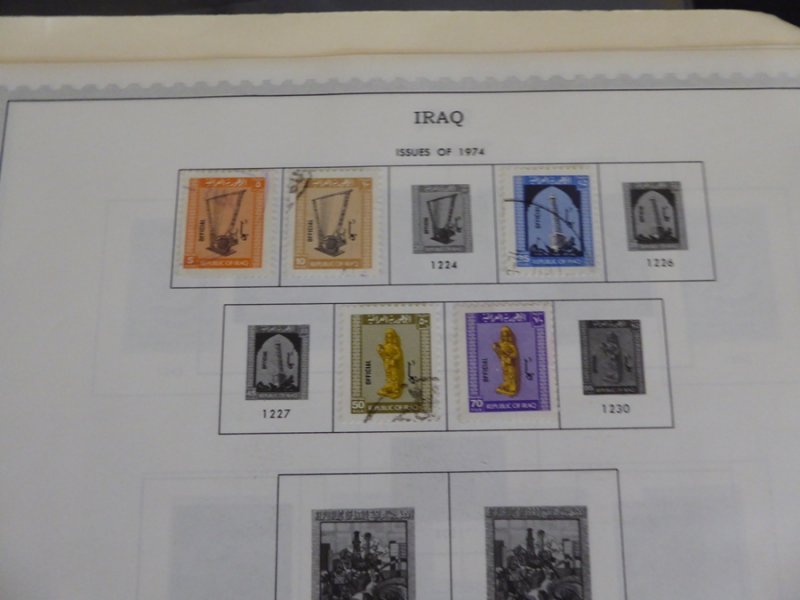 Iraq 1918-1976 Stamp Collection on Album Pages