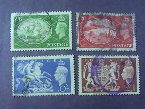 GREAT BRITAIN # 286-289--USED---COMPLETE SET------1951