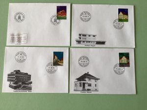 Liechtenstein 1980 postal stamps covers 4  items Ref A1377