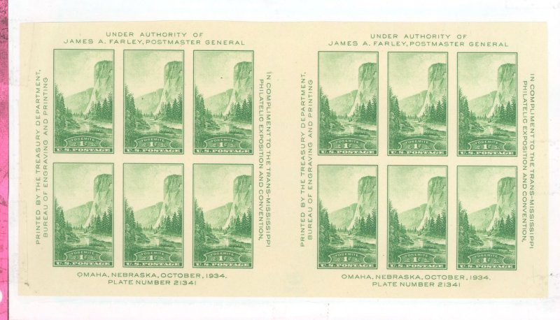 United States #769 Mint (NH) Souvenir Sheet