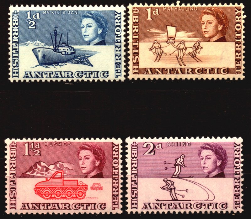 British Antarctic Scott # 1 - 4 Unused NH