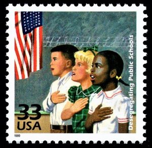 US 3187f MNH VF 33 Cent  Desegregating Public Schools   the Century 1950s