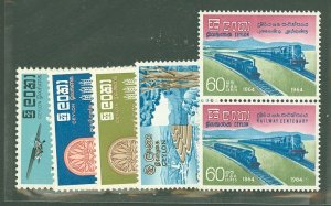 Ceylon #365/383a  Single (Complete Set)