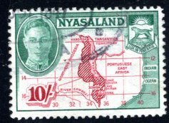 Nyasaland Protectorate #80  VF, Used  CV 18.00   ...  4630056