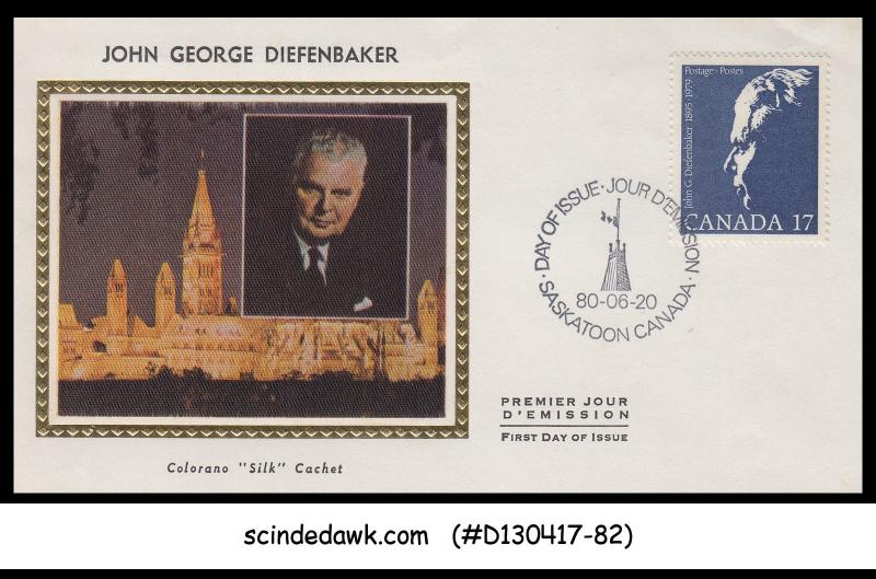 CANADA - 1980 JOHN GEORGE DIEFENBAKER - FDC