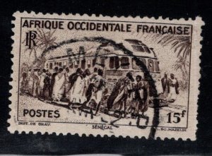 FRENCH West Africa SCOTT 52 used stamp