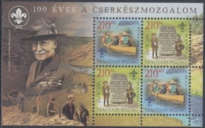 HUNGARY Sc# 4028 CPL MNH S/S EUROPA 2007 - BOY SCOUTS